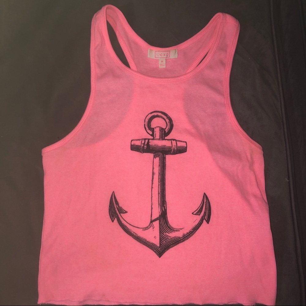 Ribbed crop tank top Sz M
